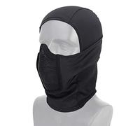 OAREA - Máscara de protección integral para moto, ejército, airsoft, paintball, máscara de caza de malla metálica