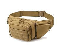 OAREA Riñonera táctica, Funda for Pistola Molle, riñonera de Combate Militar, riñonera de Nailon for Caza y Camping (Color : TBP003-T)