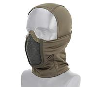 OAREA táctico Airsoft Paintball cara completa malla acero máscara poliéster Balaclava Caza CS máscara bicicleta casco protección forro tapa