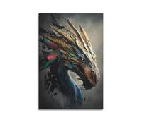OASDIXVJ Póster decorativo de mitología egipcia de Ra para pared e impresión artística moderna para dormitorio familiar, 24 x 36 pulgadas (60 x 90 cm)