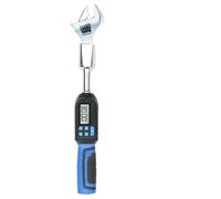 OASHYUER Llave Torque Cabezal de llave dinamométrica Digital ajustable, extremo abierto mandíbula electrónica 6,8-135N.m con zumbador Carraca Reversible Dientes(Blue)