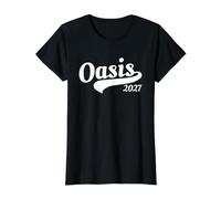 Oasis 2027 Vacation California CA Souvenirs Camiseta gráfica económica, Mujer, Negro, S
