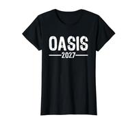 Oasis 2027 Vacation California CA Souvenirs Camiseta gráfica económica, Mujer, Negro, S