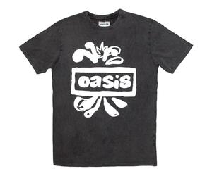 Oasis Band Logo Splat Limited Edition 999 Only Premium Wash Camiseta