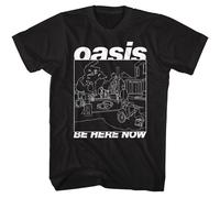 Oasis - Be Here Ahora Line Arte - Americano Classics - Adulto Camiseta Manga