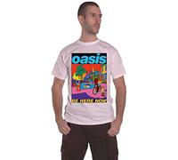 Oasis Camiseta Be Here Now Illustration Band Logo Nuevo Oficial Unisex Blanca