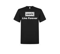 Oasis Camiseta 'Oasis Live Forever T-Shirt' negro XL EUR