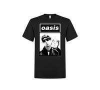 Oasis Camiseta 'Oasis- Noel & Liam Boxed Photo T-Shirt' negro L EUR