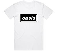 Oasis 'Classic Logo' (Blanco) T-Shirt - ¡NUEVO Y OFICIAL