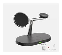 Oasis de carga inalámbrica, potencia total del sistema de 20 W, elegante soporte de aleación de aluminio, carga rápida para iPhone 15 Series,