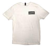 Oasis 'Definitely Maybe Promo' (Blanco) Camiseta - ¡NUEVO Y OFICIAL