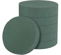 Oasis - Espuma floral, espuma de oasis, bloques de espuma de flores redondos, espuma húmeda, kit de arreglos florales para floristería, manualidades, 6 piezas de moda inteligente