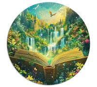 Oasis Fantasía Adultos para Niños Rompecabezas De 1000 Piezas Redondo Circular Puzzle Niños para Aliviar El Estrés Kinder Können Es Nicht Machen Hombres Niñas 1000pcs (67.5x67.5cm)