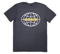 Oasis Globe Logo con licencia Camiseta hombre