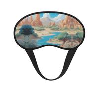 Oasis in The Desert - Antifaz opaca para dormir, cómoda cubierta para los ojos, bloqueo de luz, perfecta para viajes, meditación y campamento