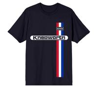 Oasis 'Knebworth Vertical Stripe' (Azul) Camiseta - ¡NUEVO Y OFICIAL