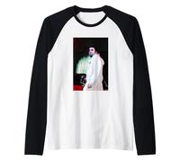 Oasis Liam Gallagher Live Glasto 2004 por Andy Willsher Camiseta Manga Raglan