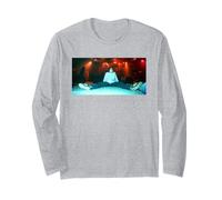 Oasis Liam Gallagher no mira hacia atrás con ira 1996 Manga Larga