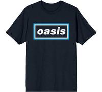 Rock Off Producto oficial de Oasis Maine Road Event Logo Camiseta, azul, XXL