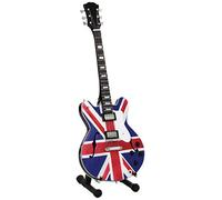 Oasis - Mini Guitar Collection - Mini Chitarra Da Collezione Replica in Legno -Oasis - Noel Gallagher - Union Jac