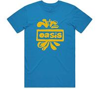 Rocksax Camiseta Oasis para Hombre – Logo dibujado – Talla L