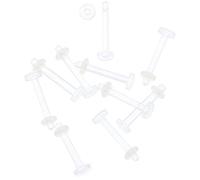 Oasis Plus 10pcs 14G Claro Flexible Bioplast Retainer Lip Studs Monroe Labret Belly Anillos Snake Bites Eyes Piercing