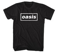 Oasis - Rectangular Logo - Americano Classics - Adulto Manga Corta Camiseta