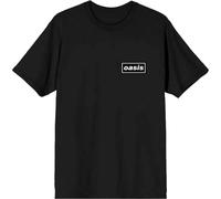 Oasis 'Some Might Say Lyric' (Negro) Camiseta - ¡NUEVO Y OFICIAL