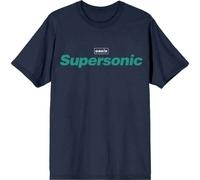 Rock Off officially licensed products Oasis Supersonic Title Colour - Camiseta (azul marino), azul, L
