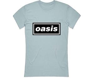 Oasis - T-Shirt # L Ladies Blue # Decca Logo