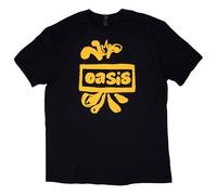 Oasis - T-Shirt # L Unisex Black # Drawn Logo