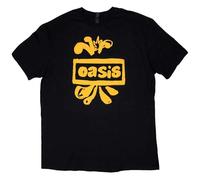 Oasis Camiseta Logo dibujado Unisex Negra Talla L