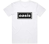 Oasis - T-Shirt # L Unisex White # Decca Logo