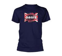 Oasis Camiseta Union Jack con licencia Unisex Azul XL