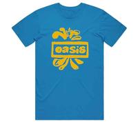 Oasis - T-Shirt # Xxl Unisex Blue # Drawn Logo