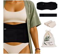 Oasizz Paquete de aceite de ricino para el estómago para un bienestar holístico, paquete de aceite de ricino para desintoxicación del hígado, paquete de aceite de ricino para el cuerpo de algodón,