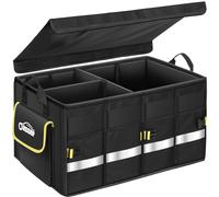 Oasser Organizador Maletero Coche Organizador de Coche para Almacenamiento Plegable Impermeable y Base Antideslizante Tapa Desmontable Negro