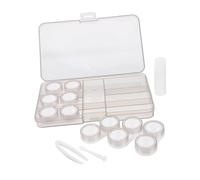 OATIPHO 1 Juego De Caja De Almacenamiento para Lentes De Contacto Kit De Viaje para Lentes De Contacto Insertador Y Removedor Contenedor para Lentes De Contacto para Exteriores Porta