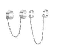 OATIPHO 1 Set De Cadena Combinada Atuendos De Anillo De Mujeres Anillos De Keloides Adolescentes Joyas De Moda Damas El Anillo De Puño Abierto Anillo Punk Joyería De Joyería De Joyería