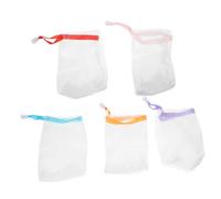 OATIPHO 10 piezas Bolsa de Malla para Jabón con Cordón Funda Exfoliante para Cara y Cuerpo Soporte para Barra de Jabón Fácil de Usar y Transportar Colores Surtidos