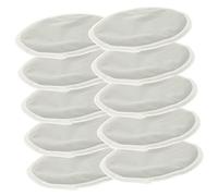 OATIPHO 10 Piezas mamarios enfermería amamantamiento maternidad almohadillas de lavables almohadillas para amamantar almohadilla de fibra extrafina Gris