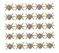 OATIPHO 100 piezas Adornos para Manicura de Metal Forma Decoración Nail Art para Mujeres Halloween Fiesta