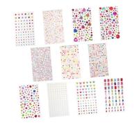 OATIPHO 11 hojas Pegatinas de Diamantes de Imitación Autoadhesivas de Acrílico de Gemas Brillantes para Manualidades y Decoración Calcomanías para Scrapbooking y Personalización de