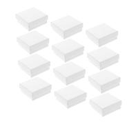 OATIPHO 12 Piezas Joyero múltiple caso de boda casos compartimiento collar cajas decorativas cajas de anillos de joyas para mujeres pequeñas mini esponja