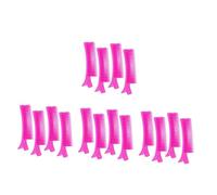 OATIPHO 16 Piezas Pinzas de Peluquería para Seccionar Cabello con Peine Integrado Antideslizantes de Unidades Moradas para Salones Permanentes y Doméstico