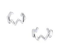 OATIPHO 1par Ear Clips Waved Pattern Accesorios De Oreja Para Mujer Pendientes Sin Perforación De Diseño Único