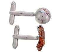 OATIPHO 1par Elegantes Cufflinks De Béisbol Forma De Guante Para Hombres Accesorio De Traje Tuxedo Para Eventos Deportivos y Fiestas Temáticas
