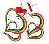 OATIPHO 1par Pendientes De Corazón Para Mujer Joyería De Moda Elegantes Aretes De Estudio Ligeros y Cómodos Accesorios Para Ocasión
