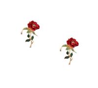 OATIPHO 2 Broches De Rosa Con Para Ojal Accesorios De Disfraz Decoración Broches Creativos Para Mujer Bonito Broche Rojo