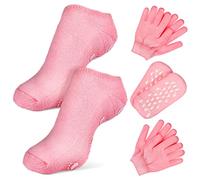 OATIPHO 2 Juegos Calcetines y Guantes Hidratantes Calcetines Exfoliantes y Terapéuticos para Cuidado de Manos y Pies para Hidratación y Suavizado